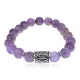 Браслет Феху нерж.сталь Аметист 10мм BSRX-10-1-1