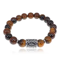 Браслет Феху нерж.сталь Розовый кварц 10мм BSRX-10-1-4