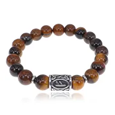 Браслет Феху нерж.сталь Розовый кварц 10мм BSRX-10-1-4