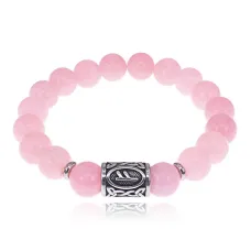 Браслет Феху нерж.сталь Черный агат 10мм BSRX-10-1-7