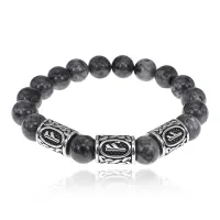 Браслет Материальное благополучие нерж.сталь Лабрадор 10мм BSRX-10-3-2