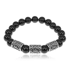 Браслет Материальное благополучие нерж.сталь Нефрит 10мм BSRX-10-3-3