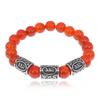 Браслет Материальное благополучие нерж.сталь Сердолик 10мм BSRX-10-3-5
