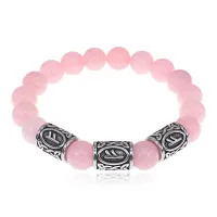 Браслет Материальное благополучие нерж.сталь Черный агат 10мм BSRX-10-3-7