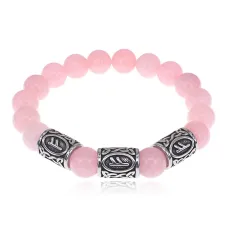 Браслет Материальное благополучие нерж.сталь Черный агат 10мм BSRX-10-3-7