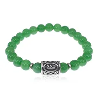 Браслет Феху нерж.сталь Нефрит 8мм BSRX-8-1-6