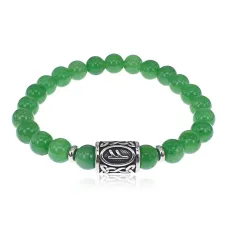Браслет Феху нерж.сталь Нефрит 8мм BSRX-8-1-6