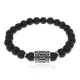 Браслет Феху нерж.сталь Шунгит 8мм BSRX-8-1-8