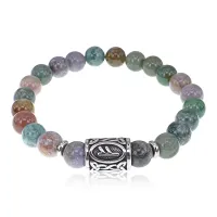 Браслет Феху нерж.сталь Яшма индийская 8мм BSRX-8-1-9