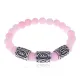 Браслет Материальное благополучие нерж. сталь Розовый кварц 8мм BSRX-8-3-7