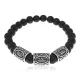 Браслет Материальное благополучие нерж.сталь Шунгит 8мм BSRX-8-3-8