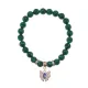 Браслет Бабочка (Свобода и Счастье) синт.камень Малахит 8мм BS-CR-0162