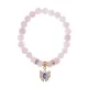 Браслет Бабочка (Свобода и Счастье) нат.камень Розовый кварц 8мм BS-CR-0165