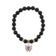 Браслет Бабочка (Свобода и счастье) нат.камень Черный агат 8мм BS-CR-0173