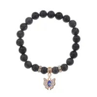 Браслет Бабочка (Свобода и Счастье) нат.камень Змеевик 8мм BS-CR-0179