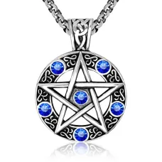 Амулет Звезда, d.2,75см, цвет синий AC256-01