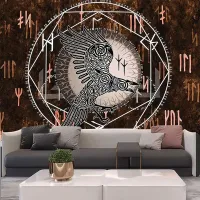 Гобелен Ворон Одина, 95х70см GB093