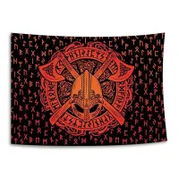Гобелен Викинг (топоры и шлем), 95х70см GB099
