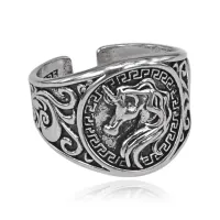 Безразмерное кольцо Единорог, 15мм KL565