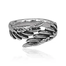 Безразмерное кольцо Крылья ангела, 10мм KL566