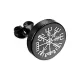 Серьга Компас Вегвизир, d.9мм, цвет черный SE305-06