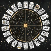 Скатерть для гадания Знаки Зодиака и карты Таро, 50х50см SK023