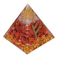 Фигурка Пирамида с руной Феху ST074
