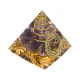Фигурка Пирамида Сахасрара с аметистом ST075