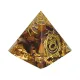 Фигурка Пирамида Свадхистхана с тигровым глазом ST079