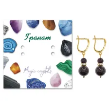 Серьги Гранат SEB04-26