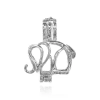 Открывающийся аромамедальон Слон, 2х1,5 см AMK019