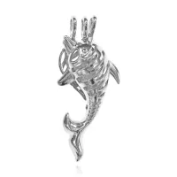 Открывающийся аромамедальон Дельфин, 4х2 см AMK021