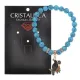 Браслет Ворон (интеллект и мудрость) синт.камень Бирюза 8мм BS-CR-0185