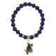 Браслет Ворон (интеллект и мудрость) нат.камень Лазурит 8мм BS-CR-0190