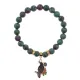 Браслет Ворон (интеллект и мудрость) синт.камень Цоизит 8мм BS-CR-0202