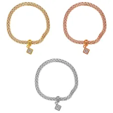 Набор из 3 браслетов со стразами BSN063