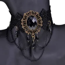 Кружевной чокер Винтаж, 35см CR020