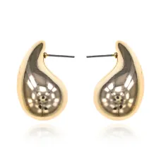 Серьги Капля, 3х1,5х1см, цвет золотой SE308-01