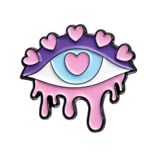 Значок Влюбленный глаз, 2,5х3см ZN130