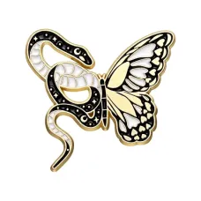 Значок Бабочка и змея, 3х3см ZN133