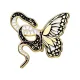 Значок Бабочка и змея, 3х3см ZN133