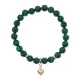 Браслет Сердце (Любовь и семейное счастье) синт.камень Малахит 8мм BS-CR-0672
