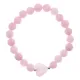 Браслет Сердце из нат.камня Розовый кварц 8мм BS-SM-S-15