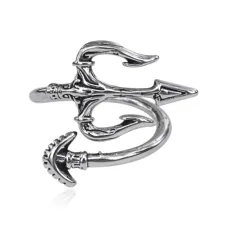 Безразмерное кольцо Трезубец, 2см KL572