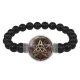 Браслет из черного агата Трикветр BSBA-091