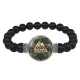 Браслет из черного агата Валькнут BSBA-092