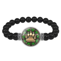 Браслет из черного агата Печать Велеса BSBA-098