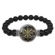 Браслет из черного агата Крест непобедимости BSBA-100