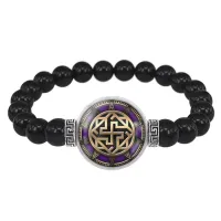 Браслет из черного агата Валькирия BSBA-103
