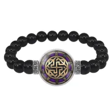 Браслет из черного агата Валькирия BSBA-103